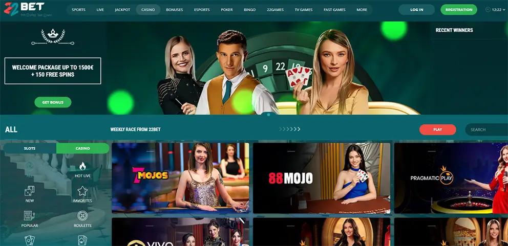 22Bet Casino online
